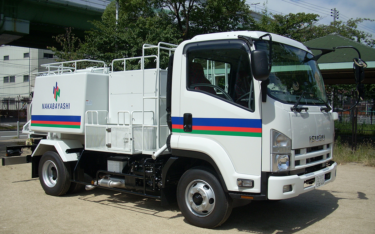 高圧洗浄車 1号車 機械紹介 株式会社ナカバヤシ